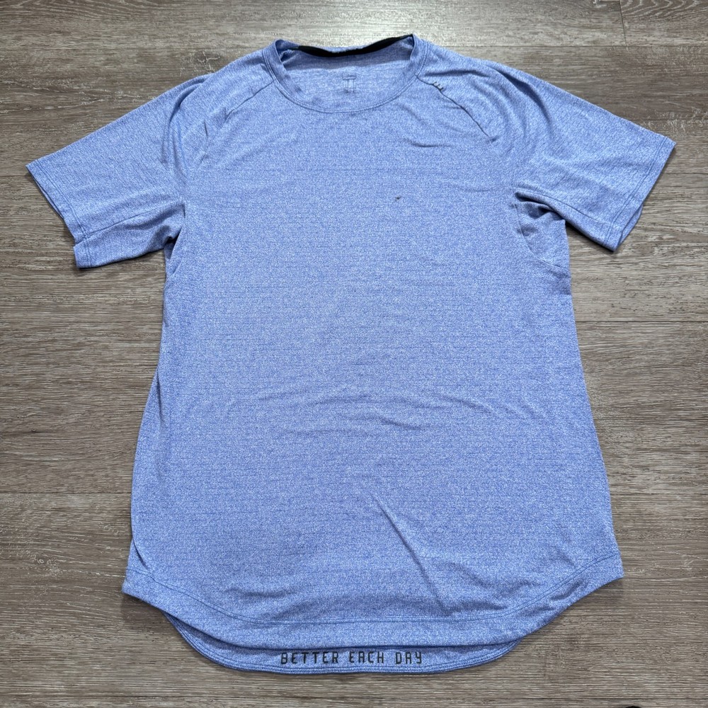Lululemon Shirt Womens Small Purple Tech Short Sleeve Yoga Active Gym Running