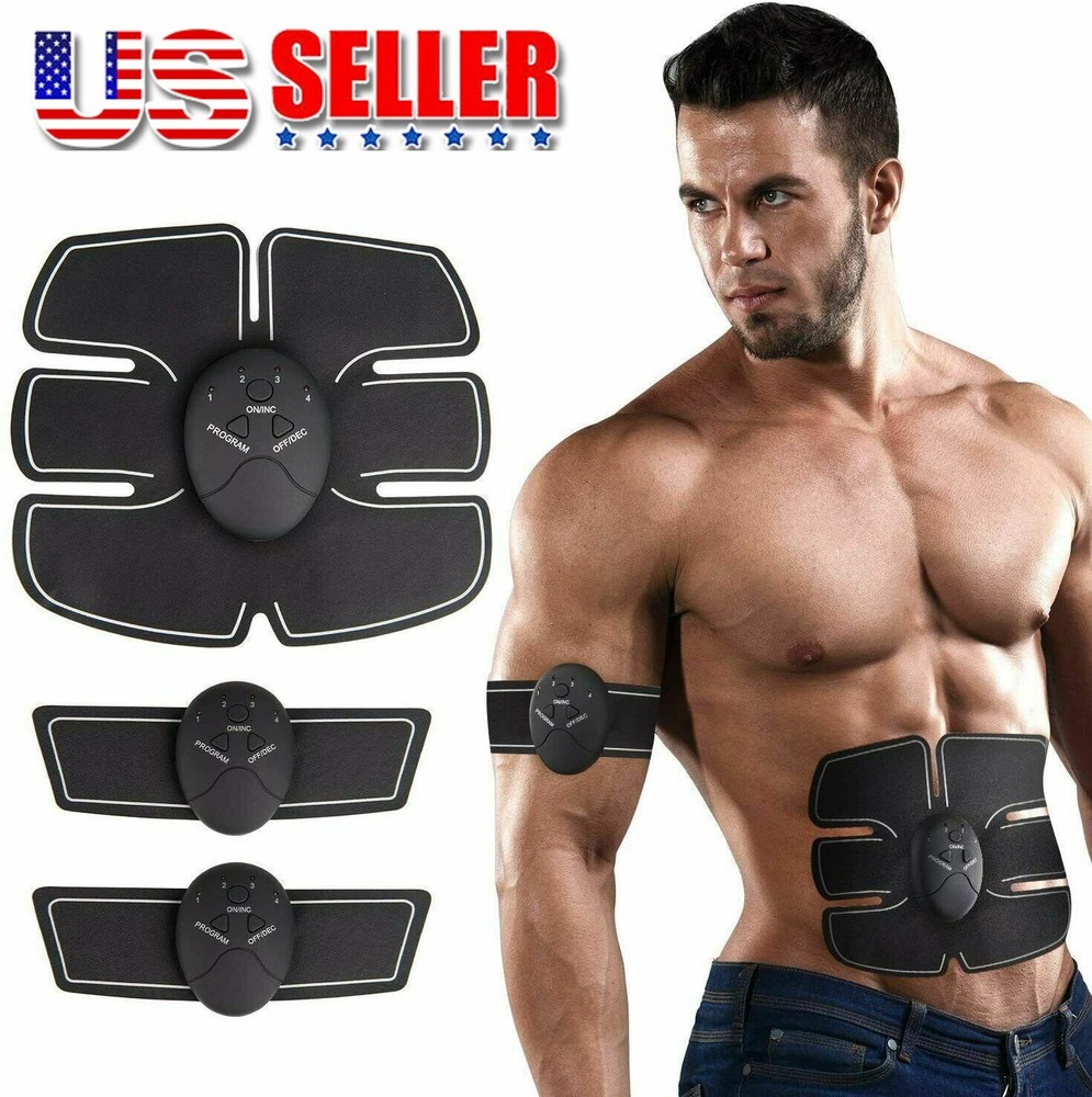 ABS Arms Leg Electric Muscle Strengthening & Fat Burning Stimulater Unisex-image
