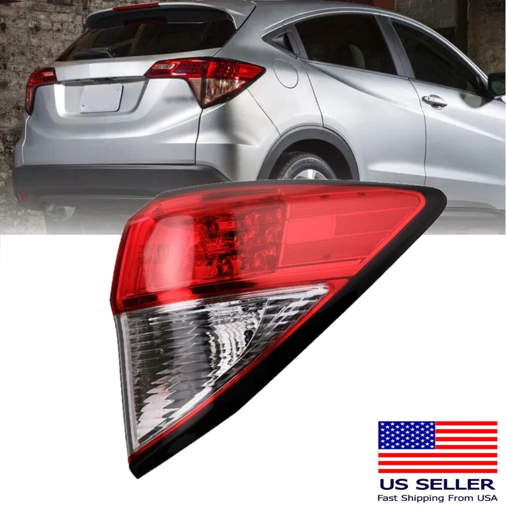 RH Fit 2016 2017 2018-2022 Honda HRV HR-V Outer Clear Tail Light Passenger Lamp