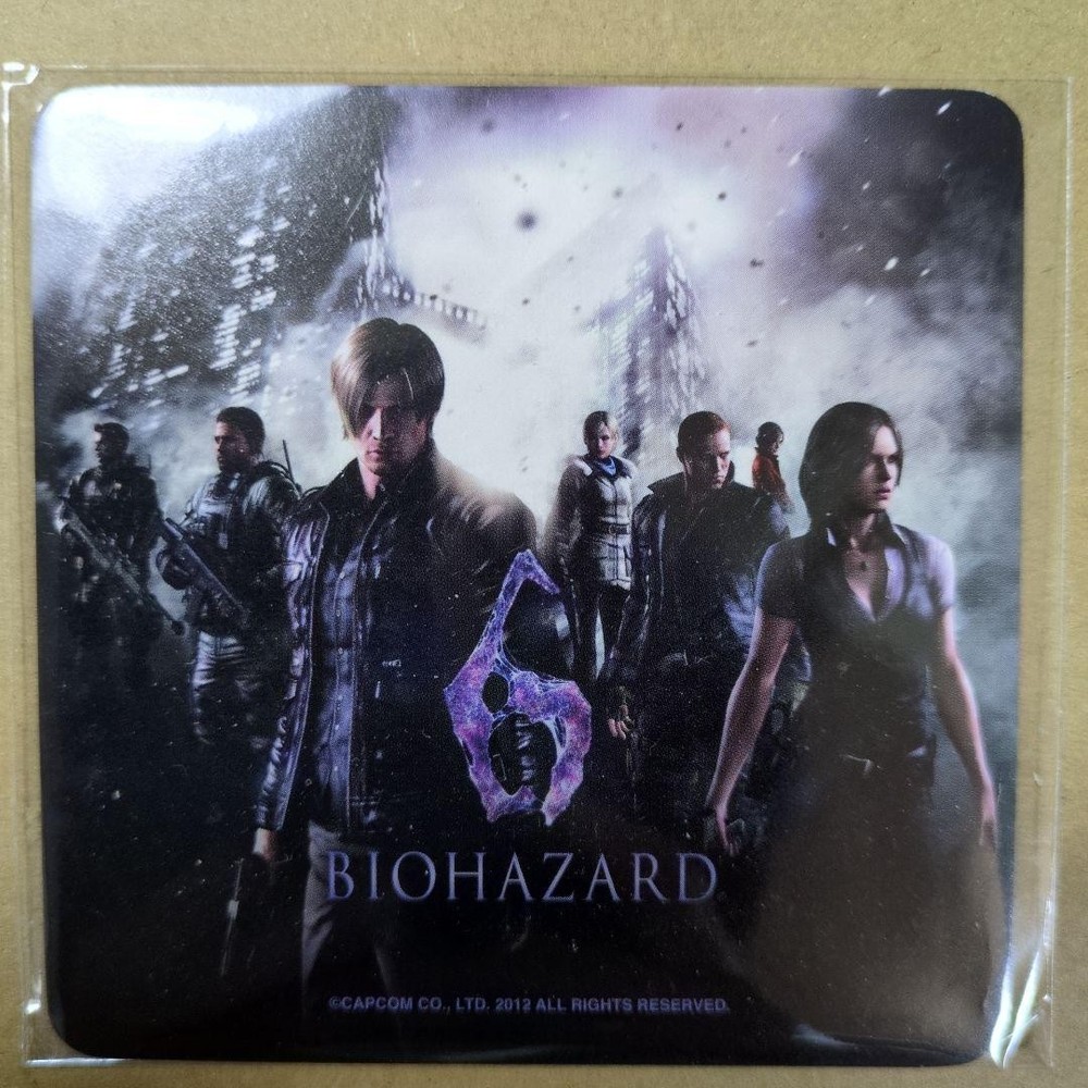 Capcom Biohazard 6 Coaster Plastic collectible used