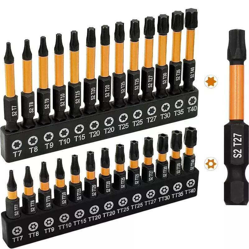 26PC 1/4 Inch Tamper Proof Torx Security Bit Set for Drill and Impact Driver