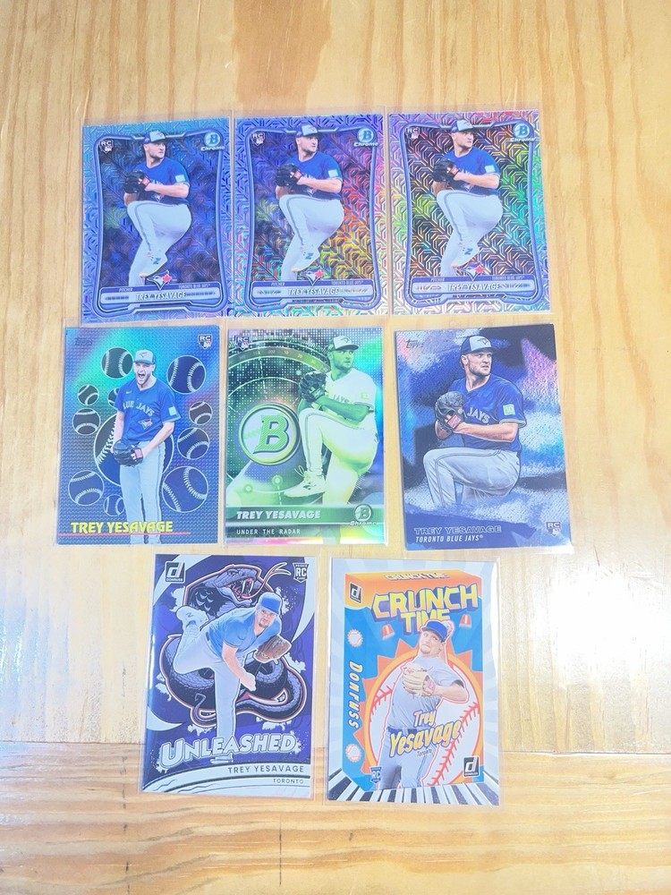 Trey Yesavage Lot Bowman, Topps, Donruss