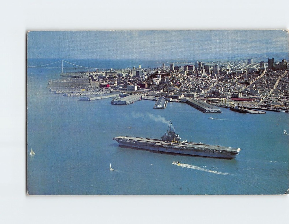 Postcard Aerial View San Francisco California USA