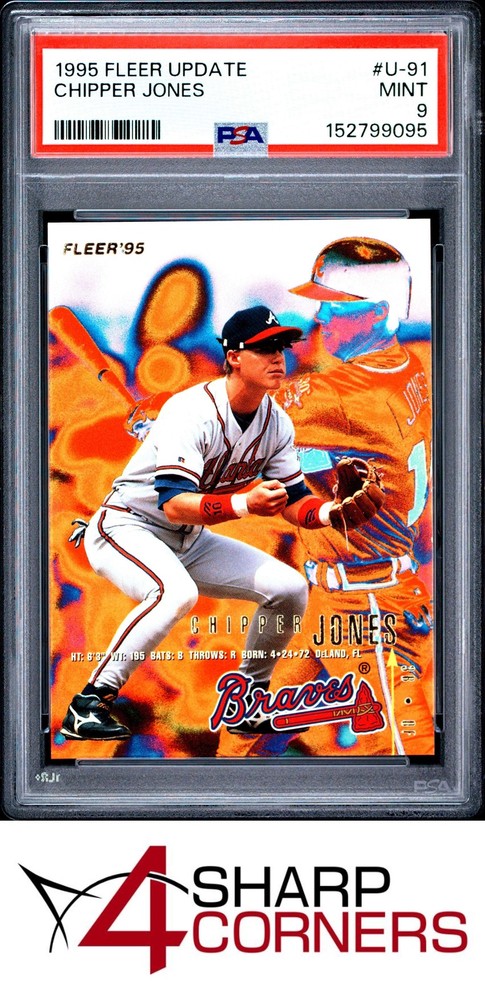 1995 Fleer Update #U-91 Chipper Jones Hof Psa 94SC is now accepting consignments at just 5% on $1,000+