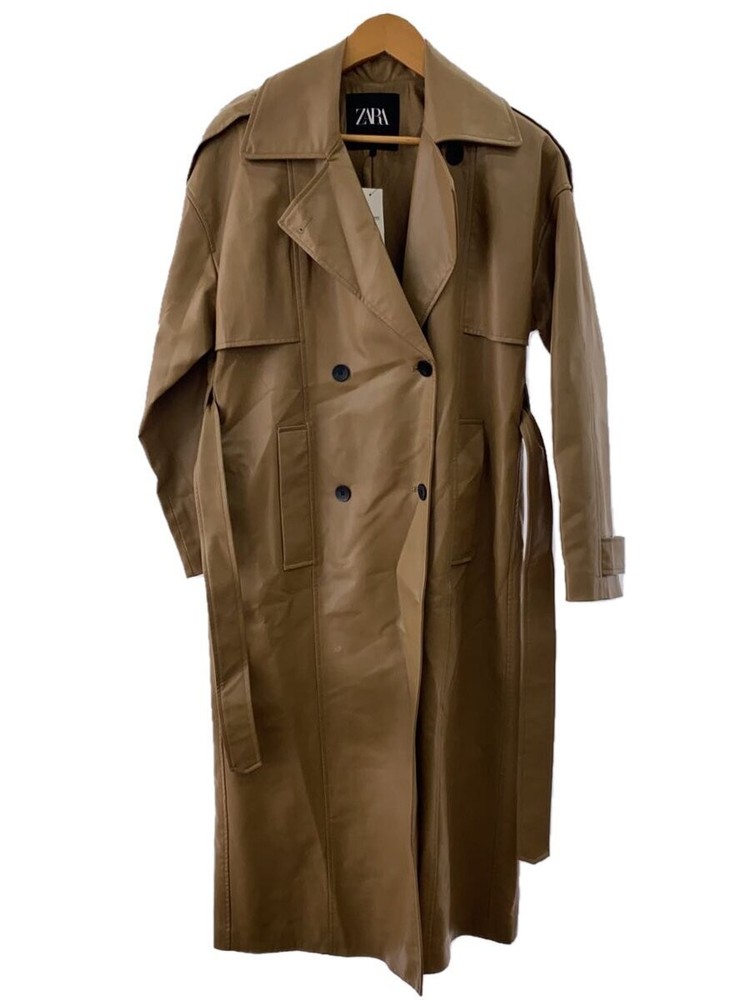Zara Trench Coat/Xs/ Leather/Camel/Plain/1255/167/730 50301