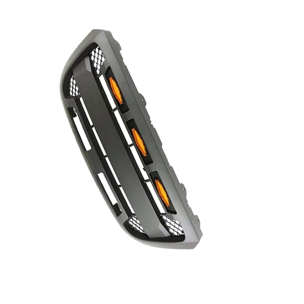 Black Front Grille For Ranger 2004-2011 Upper Grill With LED Light Brand Newoh