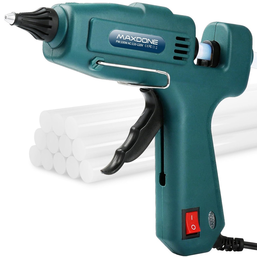 Hot Glue Gun Kit Glue Gun - MAXDONE Craft Glue Gun Full Size(Not Mini) Glue G...