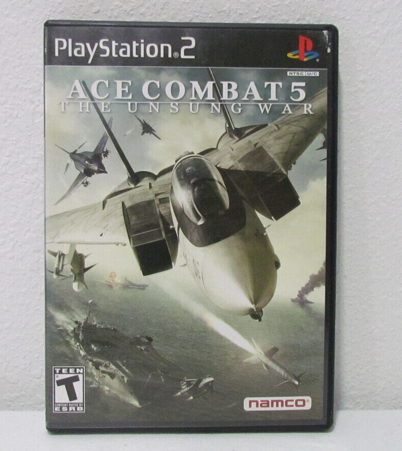 Ace Combat 5 The Unsung War PS2 Game 2004 Tested Complete with Manual-image