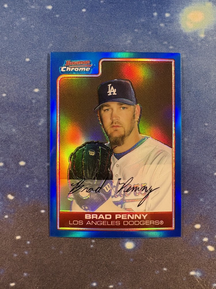 Brad Penny 2006 Bowman Chrome #191 Blue Refractor /150 Los Angeles Dodgers