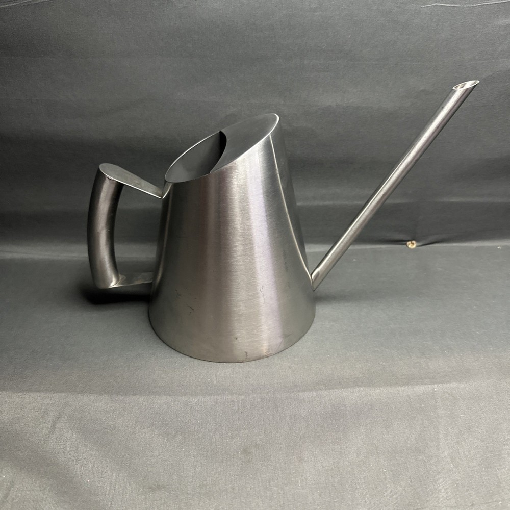 Danish Mid Century Modern Vintage Stainless Steel Watering Can