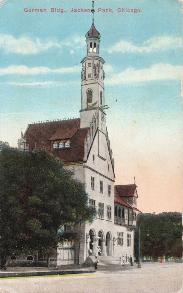 German Building - Jackson Park - Chicago Illinois IL - Postcard