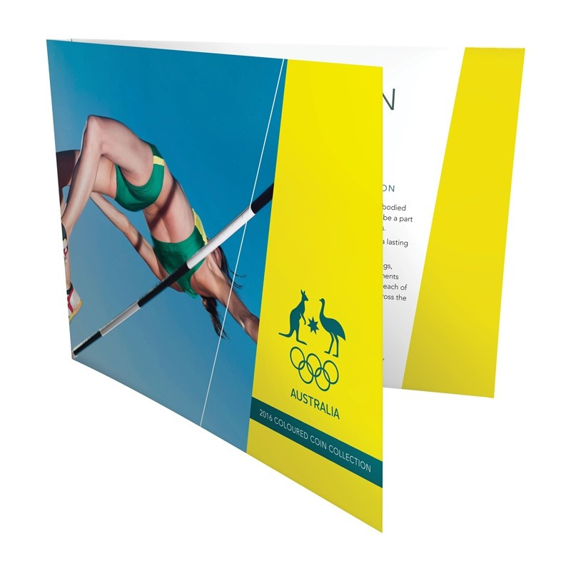 Australia: 2016 $2 Olympic Team 5-Colour Coin Set in Official Athletics Pack