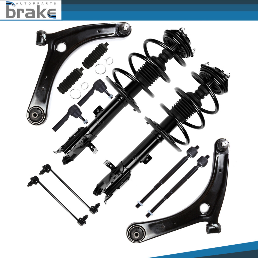 2009-2012 Dodge Caliber Front Suspension Kit - Strut Control Arm Sway Bar Tie Rod