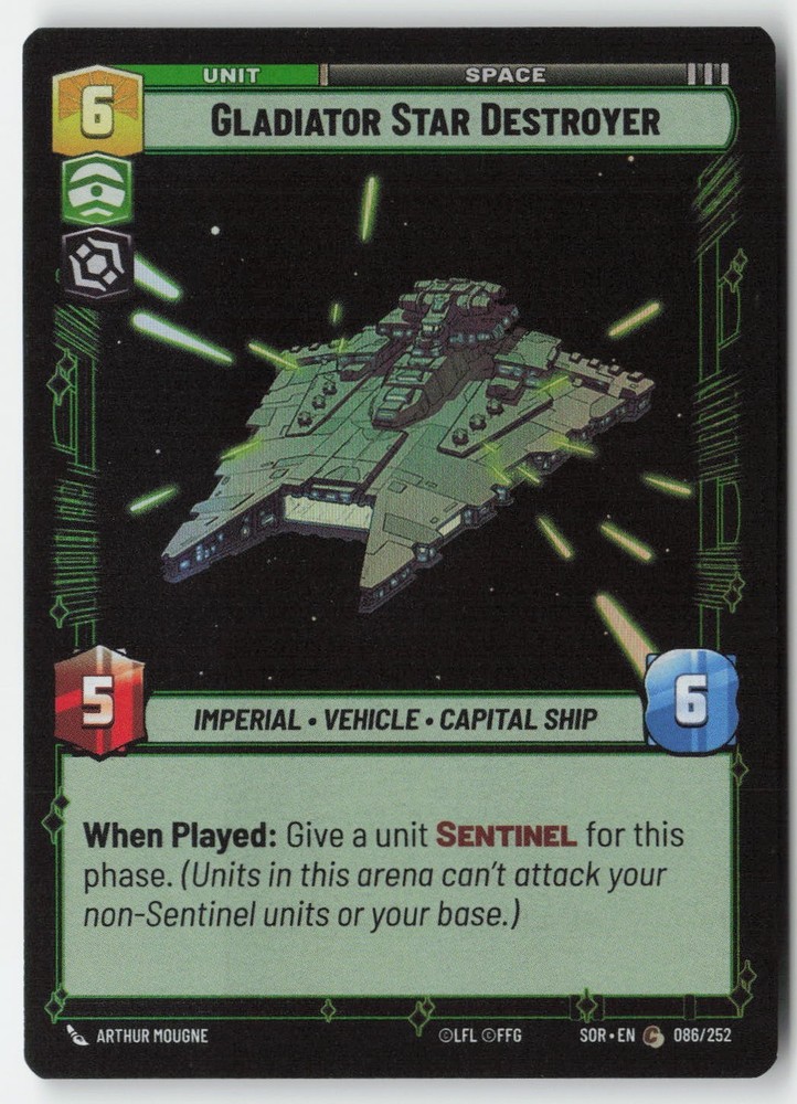 SWU - Gladiator Star Destroyer SOR 086 Standard Foil