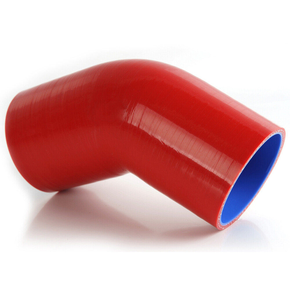 68mm Silicone Elbow Hose for Intercooler Pipes in Red - 2 11/16