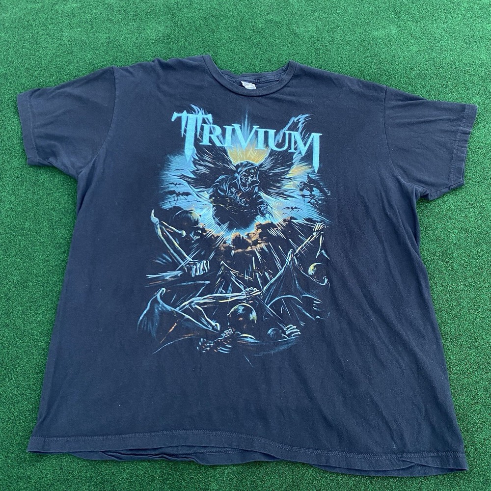 Rare TRIVIUM Vintage Metal Core T Shirt 2XL Optima Tag