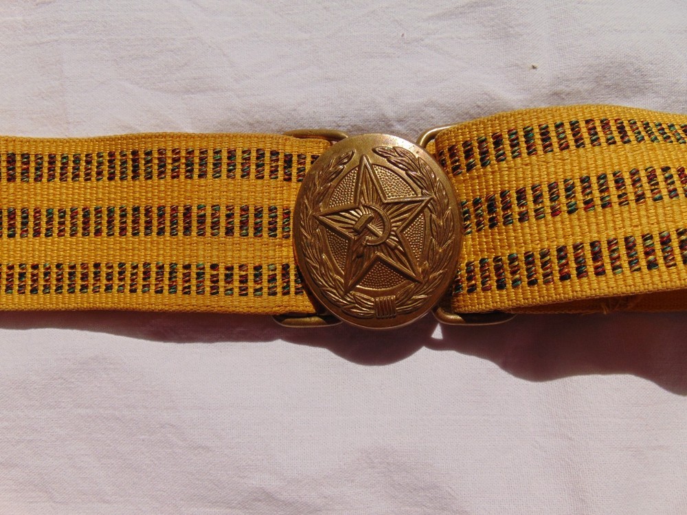 A Soviet officer's ceremonial belt. USSR Army. The belt size is adjustable.