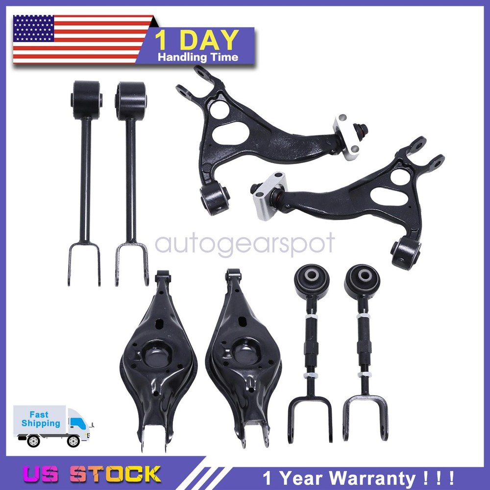 8Pcs For Ford Explorer 2011-2019 Rear Suspension Arms w/ Bushings Upper & Lower