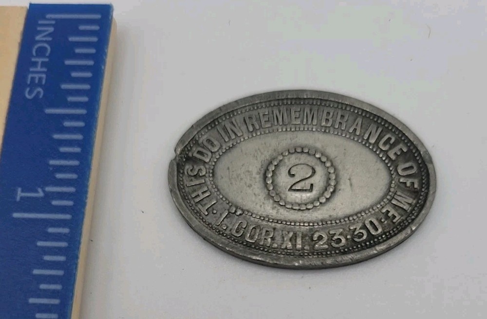 1843 Fraserburgh Free Church of Scotland Communion Token #2 – Scottish Pewter