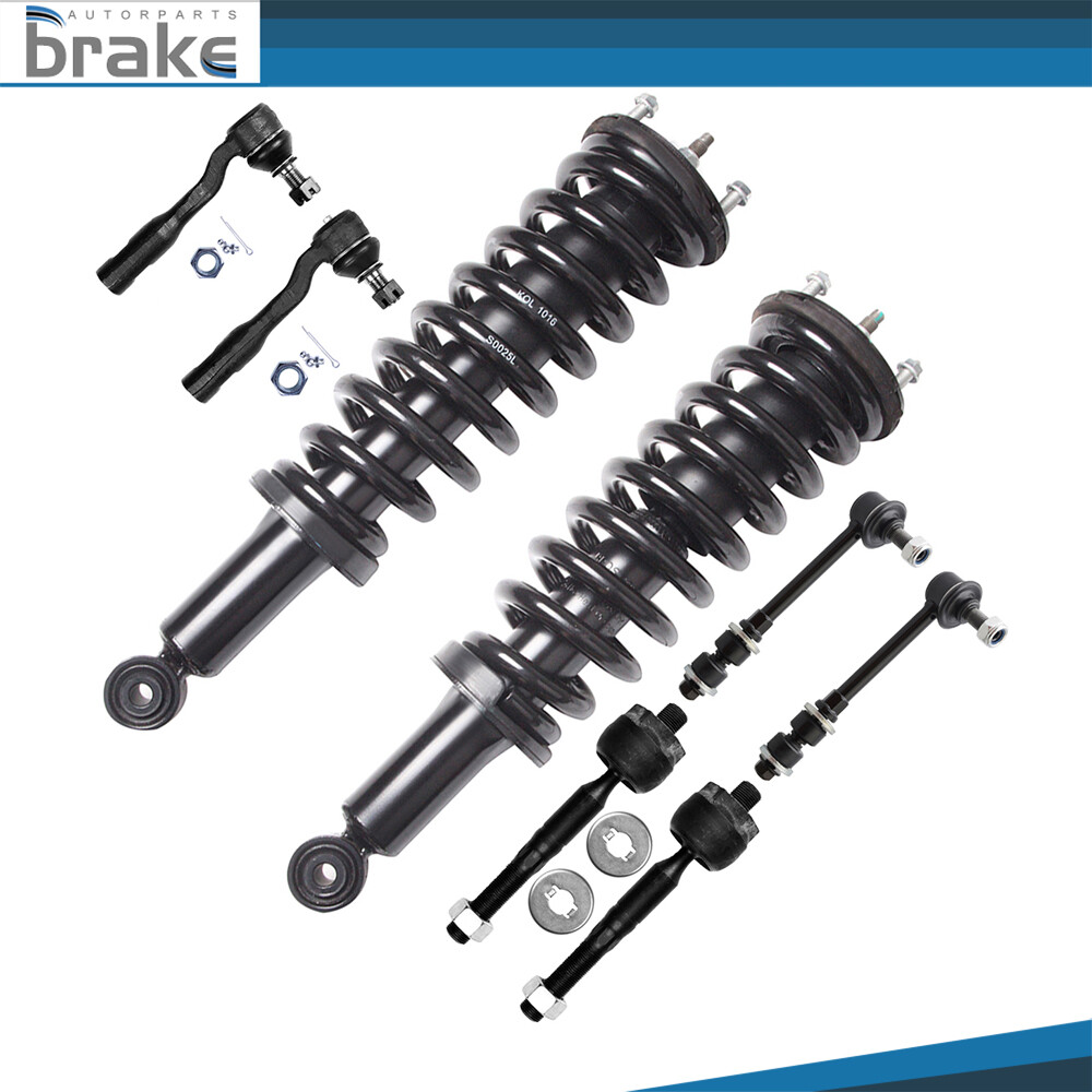 2003-2006 Toyota Tundra Front Struts Tie Rods Sway Bars with Springs