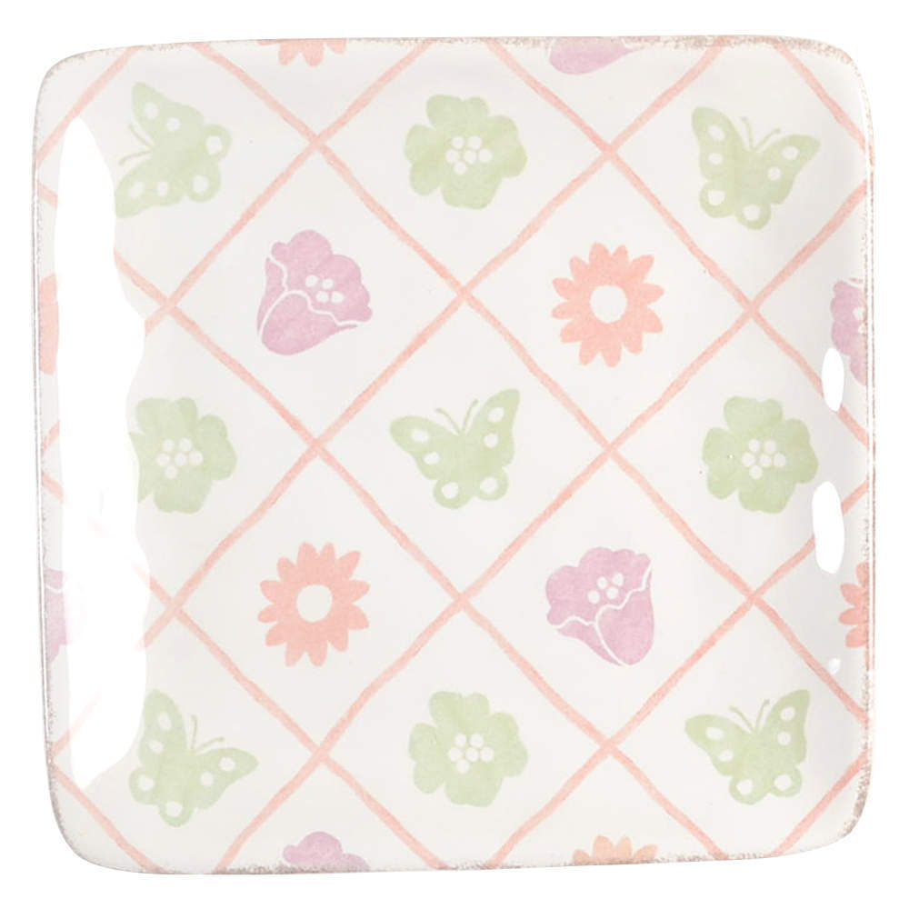 Certified International Bunny Patch Square Canape Plate 11358325