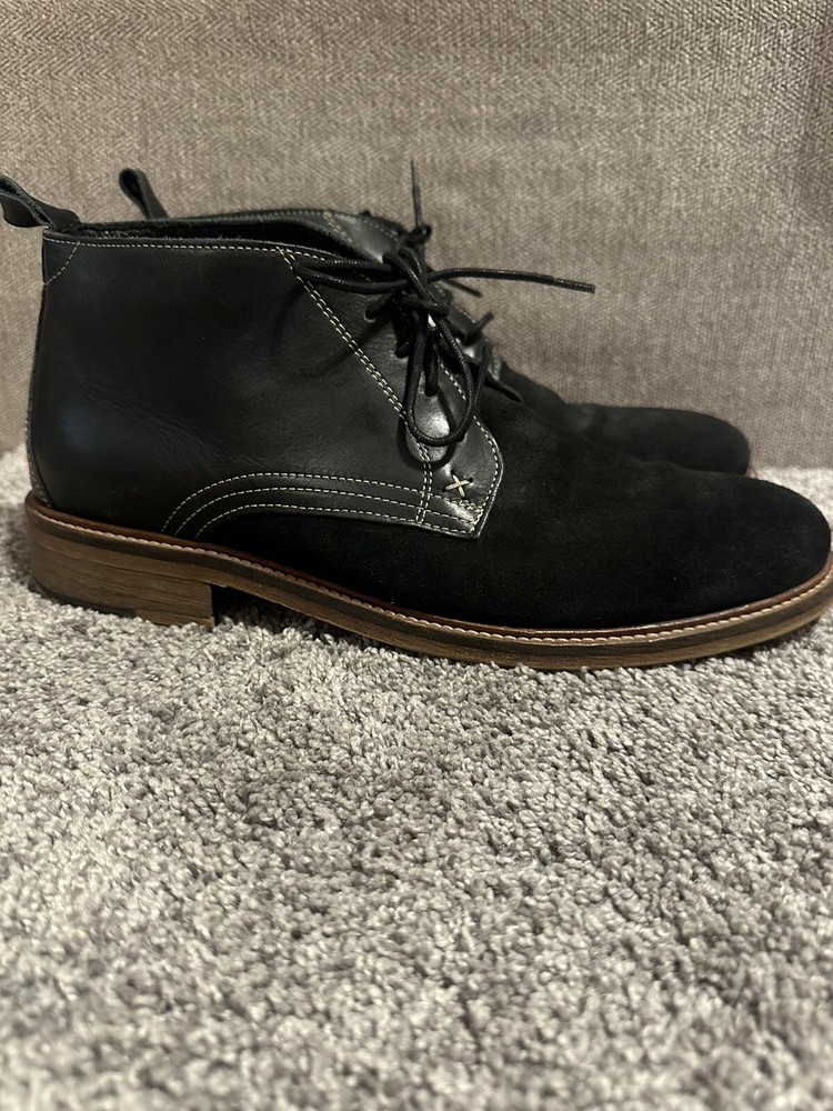 WOLVERINE 1883 Mens Hensel Black Ankle High Desert Boot Size 11.5