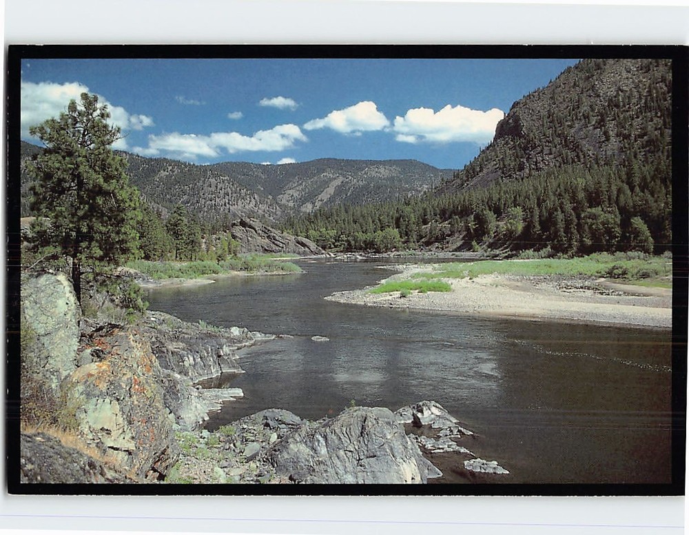 Postcard The Clark Fork River Missoula Montana USA