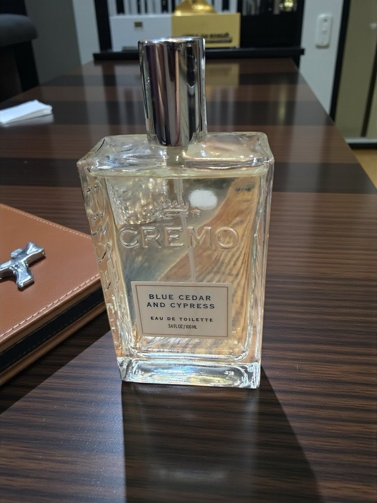 Cremo Cologne for Men,  Blue Cedar and Cypress, 3.4oz New No Box