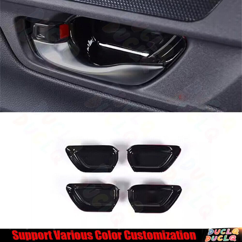 For Honda CR-V CRV 2023-2024 Bright Black Inner Door Handle Bowl Panel Trim 4pcs