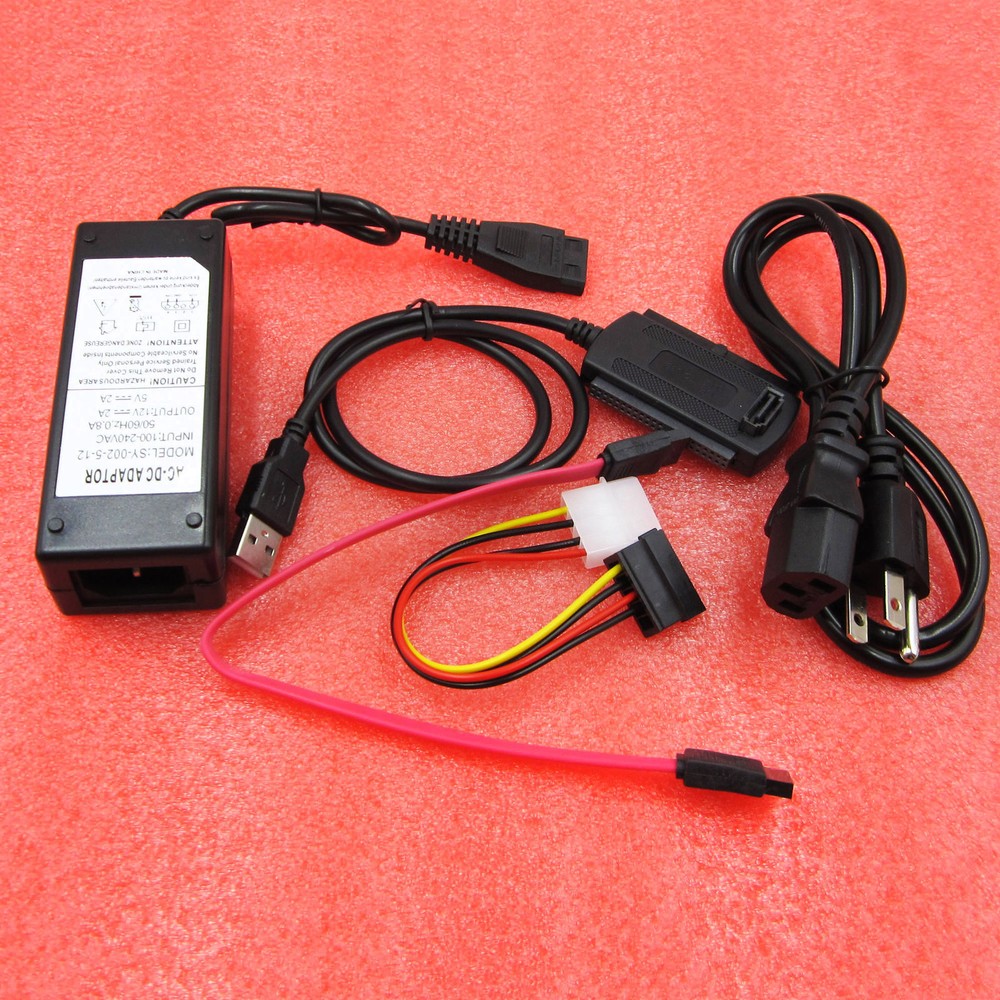 SATA/PATA/IDE Drive to USB 2.0 Adapter Converter Cable 2.5 / 3.5 Inch Hard Drive