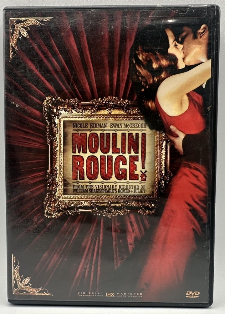Moulin Rouge DVD Nicole Kidman Ewan McGregor Free Shipping 2002