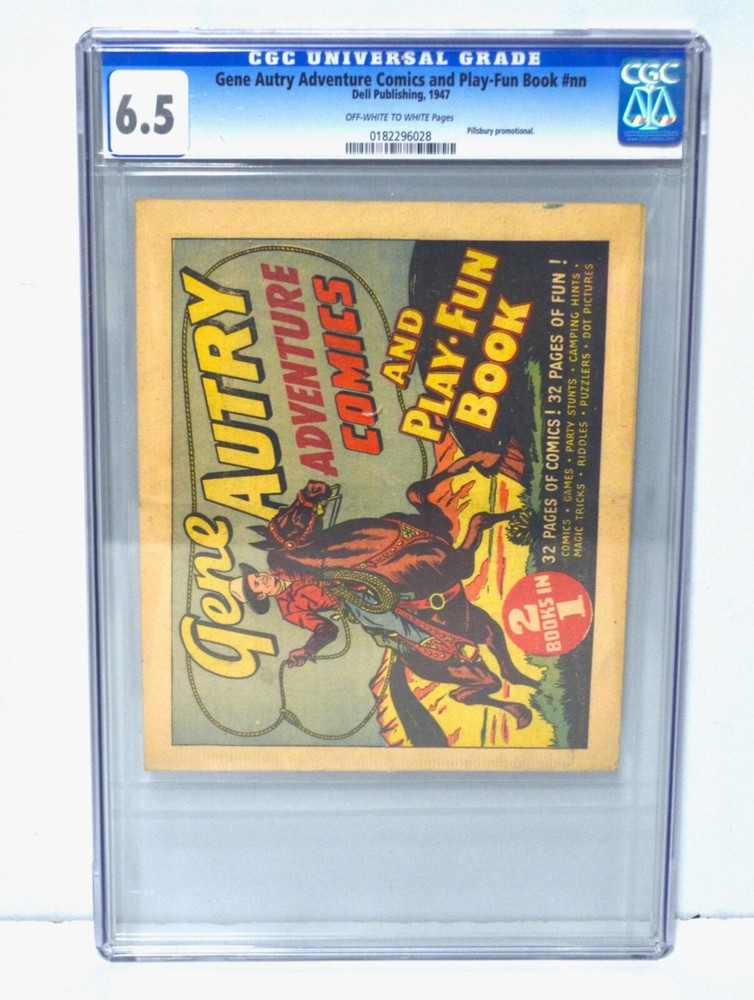 Gene Autry Adventure Comics Pillsbury Premium Comic Golden Age CGC Graded 6.5
