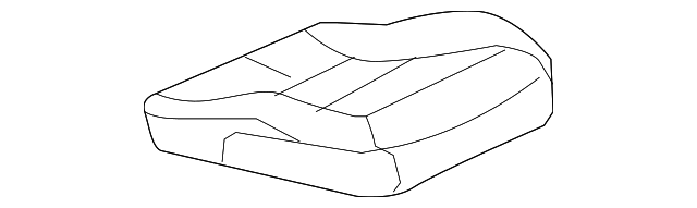 Genuine GM Ebony Passenger Seat Cushion Cover 19293129