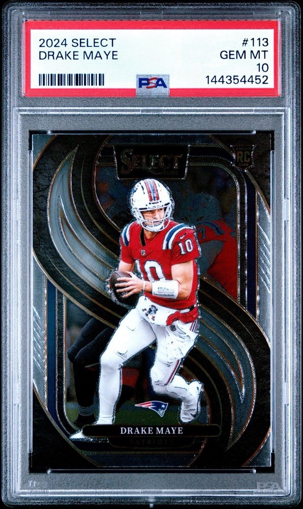 2024 Panini Select Drake Maye RC Rookie #113 Premier Level PSA 10 🔥