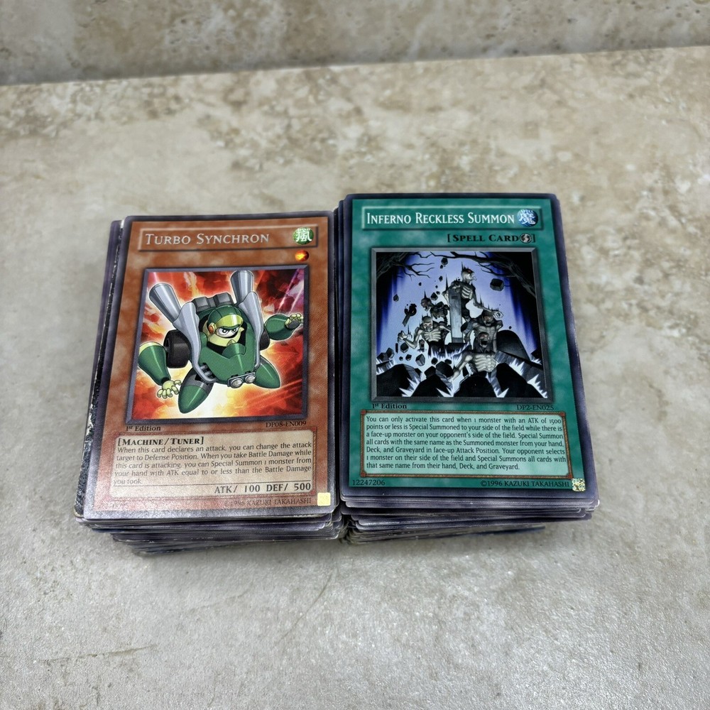 Yugioh 1st Edition Bulk Lot 200+ Cards Played to Heavily Played Condition