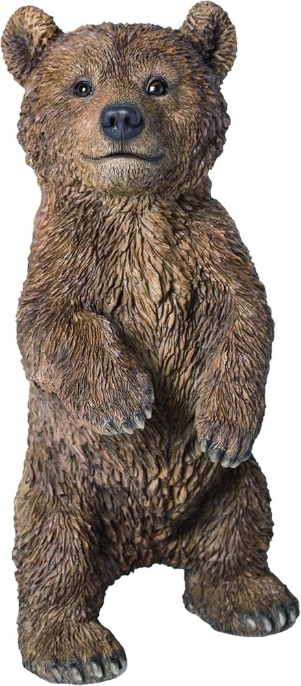 M.E.G Cards & Gifts Vivid Arts - Real Life Standing Bear Cub Home or Garden