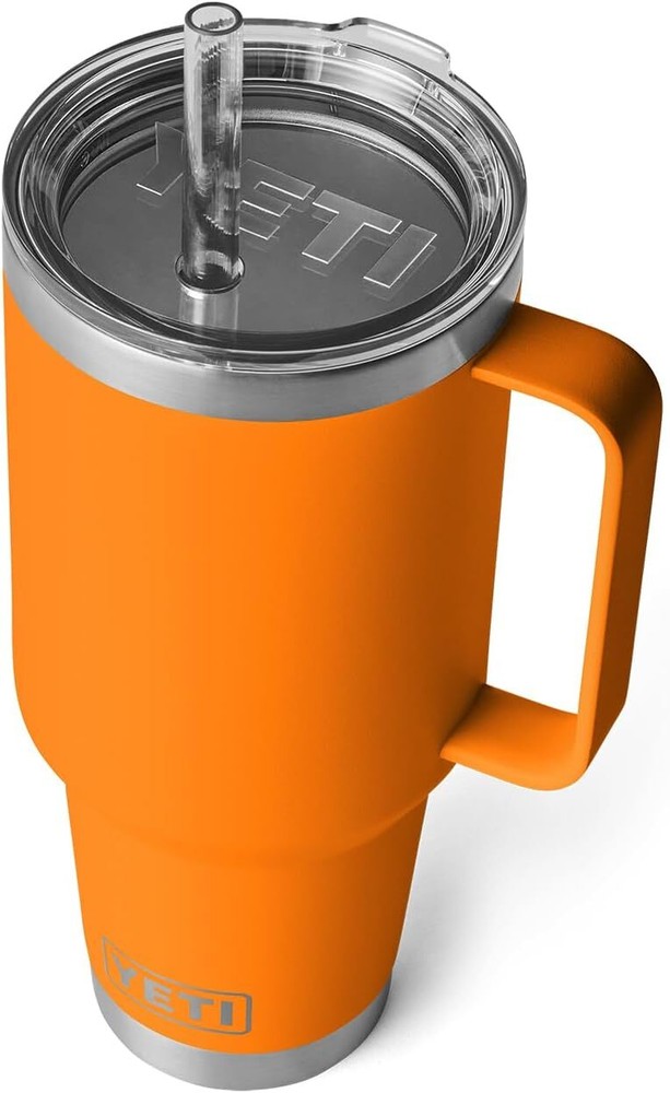 YETI Rambler Vacuum Insulated Tumbler with Handle and Straw Lid for Travel