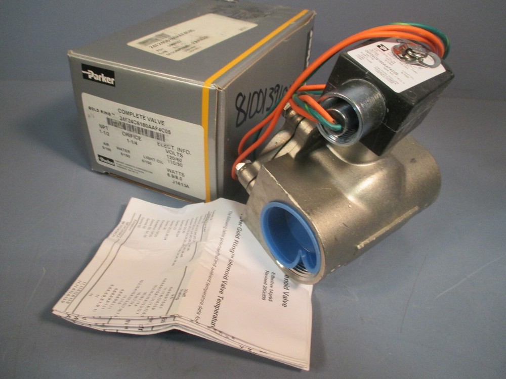 Parker 2 Way Solenoid Valve 1-1/2