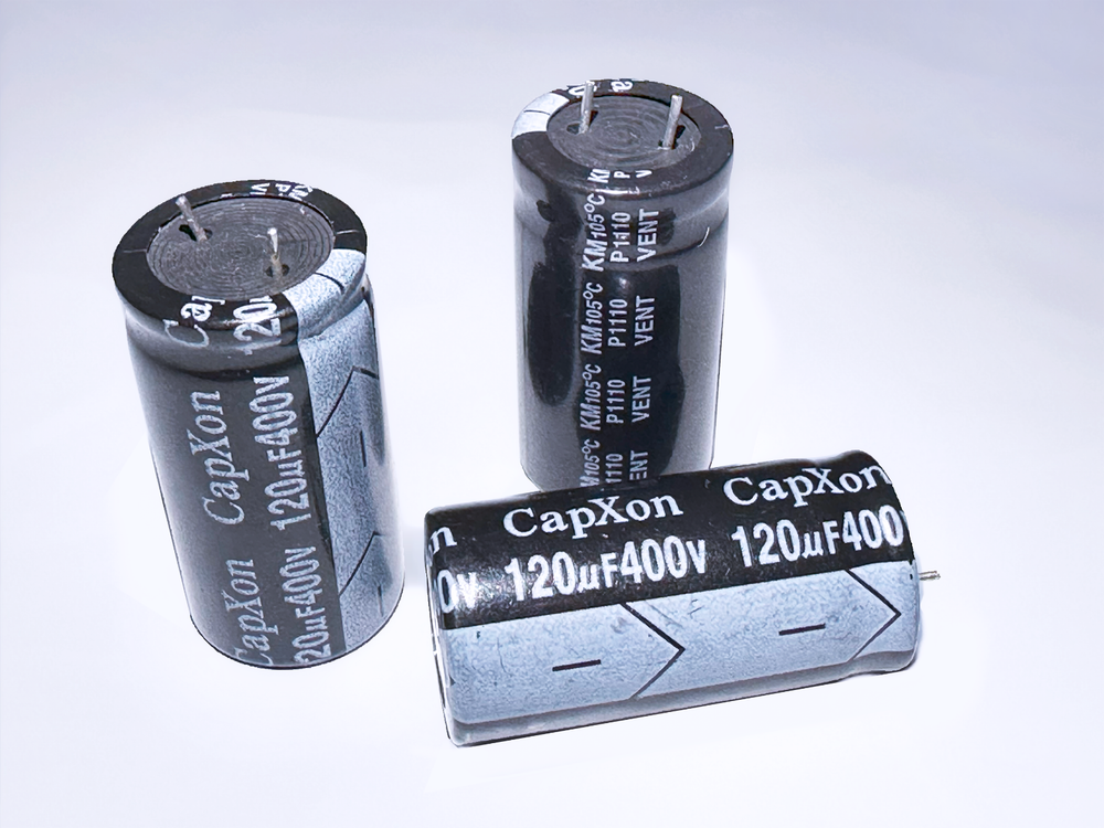 6PCS KM121M400K355A CAPXON 120uF 400V 18x35.5 Aluminum Electrolytic Capacitor