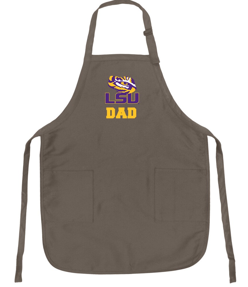LSU Dad APRONS LSU DAD Aprons - WELL MADE- ADJ w/ POCKETS!