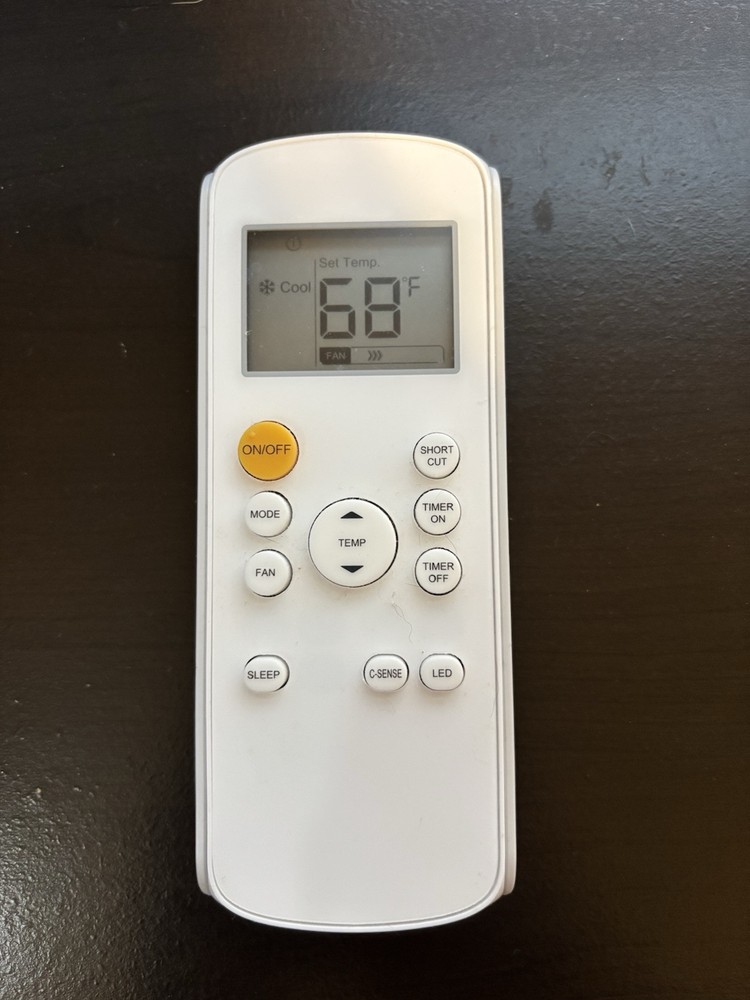 AC Remote Control RG57H3(B)/BGCEFU1 For Midea Portable Air Conditioner