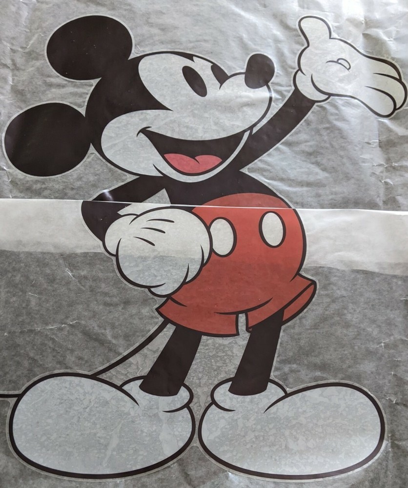 Mickey Mouse Vinyl Wall Decals Decor Stars Removable 25 Pieces Red Black Gray