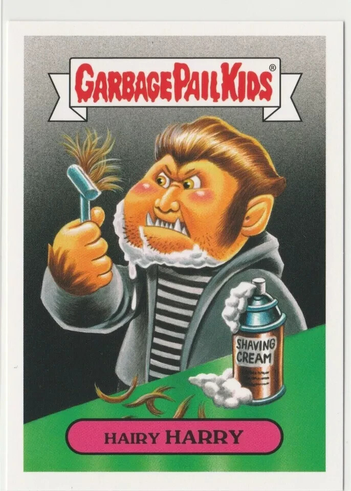 Hairy Harry Garbage Pail Kids GPK 2016 Prime Slime Trashy TV Series 5b