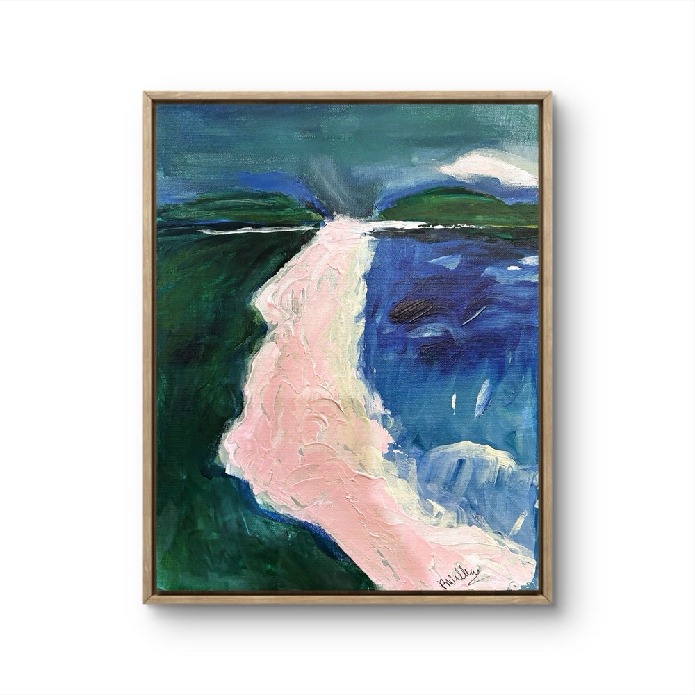 IMPRESSIONISM Seaside LANDSCAPE ORIGINAL ART CANVAS UNIQUE SEASONAL