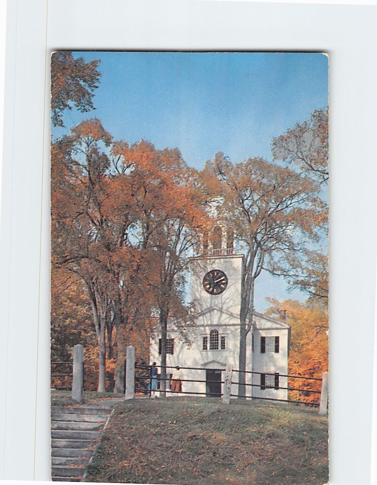 Postcard The Church on the Hill Lenox Massachusetts USA