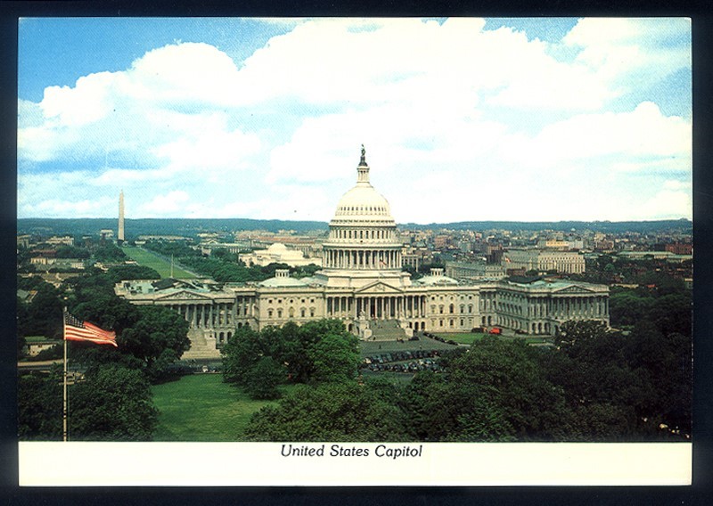 Vintage UNITED STATES CAPITOL Building Postcard - Washington, D.C. 4 x 6