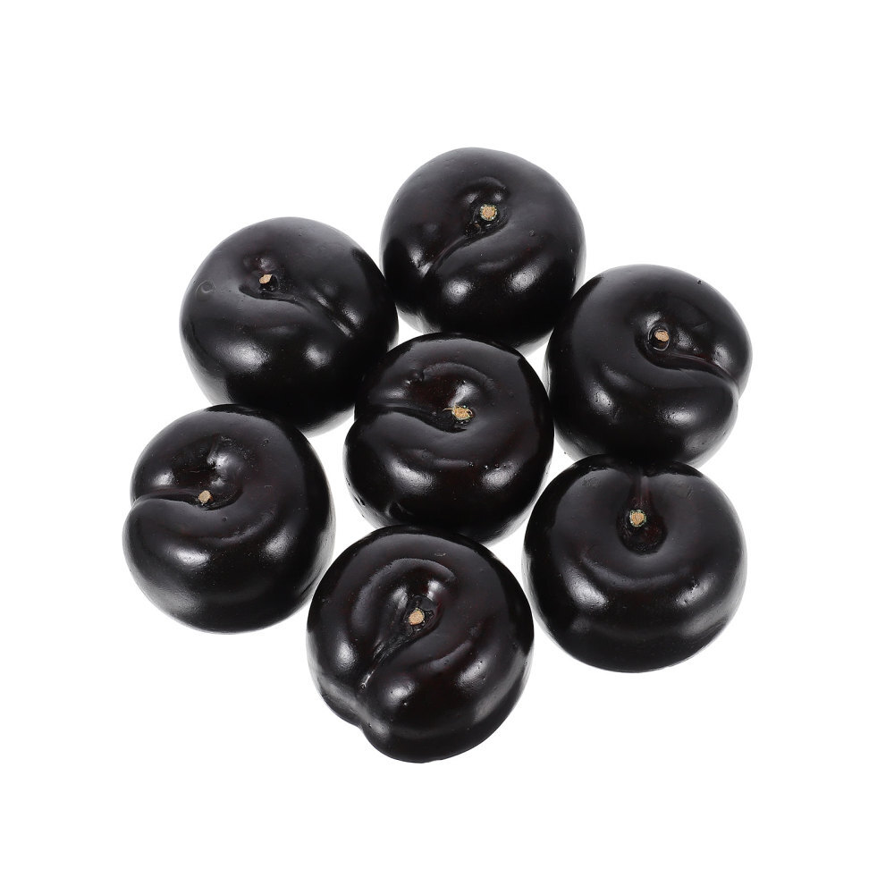 8pcs Role Play Toys for Kids Artificial Fruits Faux Plum Artificial Plum Fruit