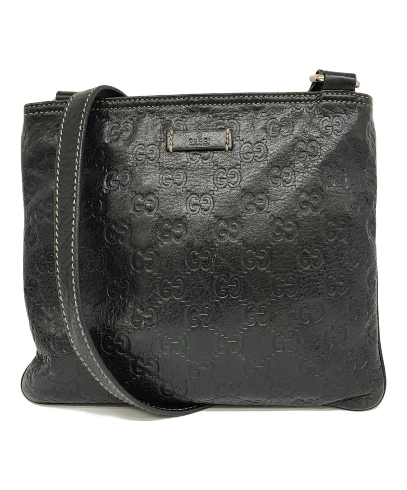 Authentic Gucci Leather Shoulder Bag From Japan TK