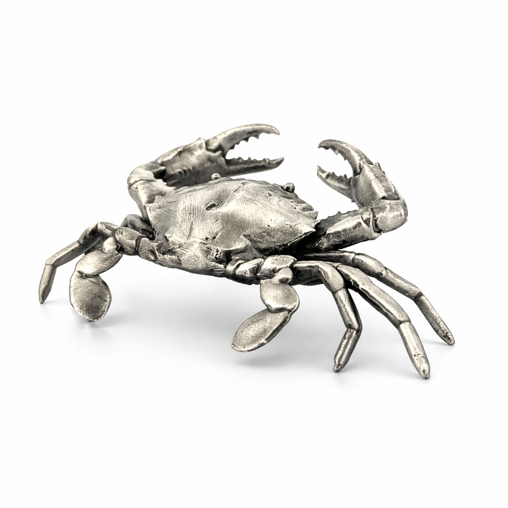 Crab 1 oz Gold Spartan 999+ Pure Silver Statue – Luxury Collectible Gift
