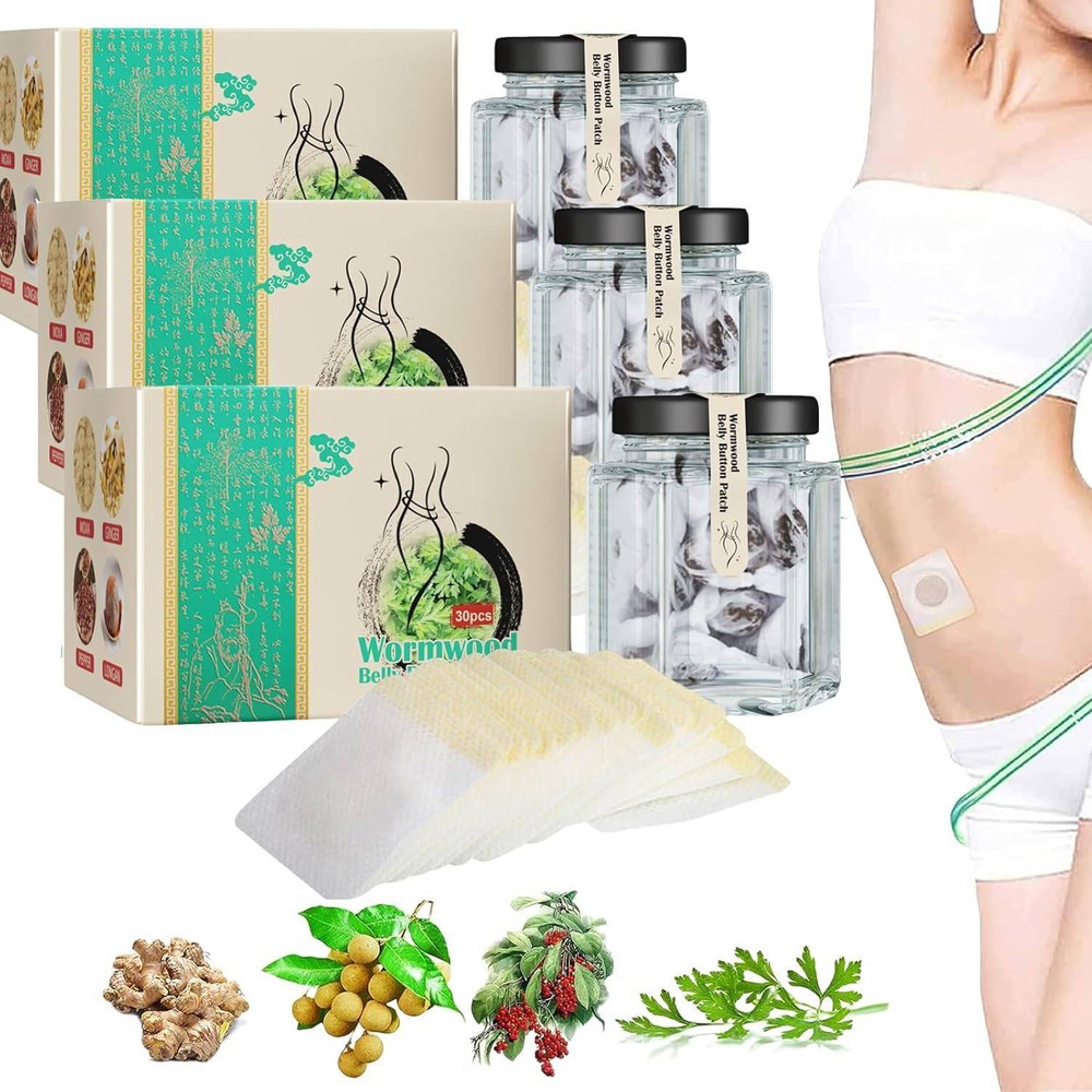 30-300PCS Mugwort Belly Patch Fat Burner Body Slimming Detox Patches Weight Loss